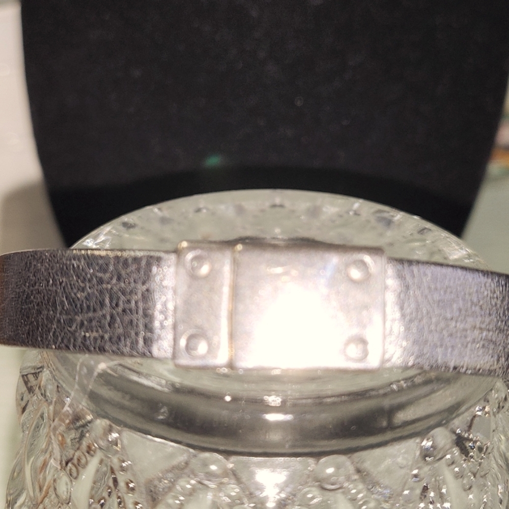 Genuine Leather Men's Bracelet! "As Is".